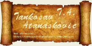 Tankosav Atanasković vizit kartica